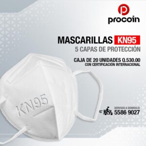 Mascarilla KN95 caja 20 unidades Procoin