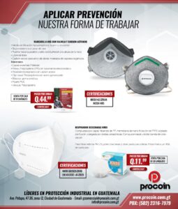Mascarilla KN95 y Carbón Activado